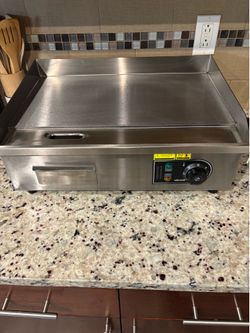 Electric counter top griddle