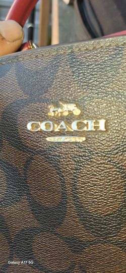 Authentic Coach New York Signature Handbag