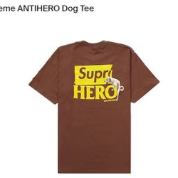 Supreme Antihero Dog Tee Brown Large 