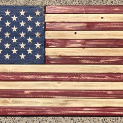 American Weathered Wood Flags