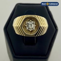 Men’s 14k Gold Diamond Ring