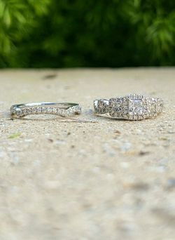 14K Gold Engagement Ring/Wedding 1.33 Ctw Diamond Signed Neil Lane Designer Set (Retails for $5990)