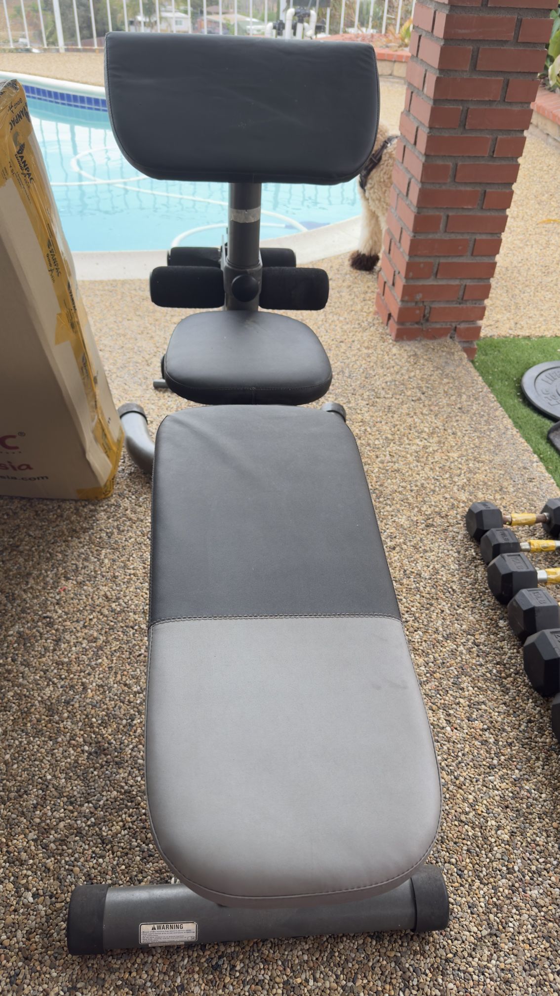 Adjustable Weight Bench,With Extended Headrest and Leg Extension, Workout Olympic Weight Bench Press