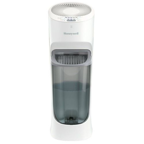 Honeywell 1.7 gal 500 sq ft Top Fill Cool Moisture Tower Humidifier with Humidistat, White, HEV615W