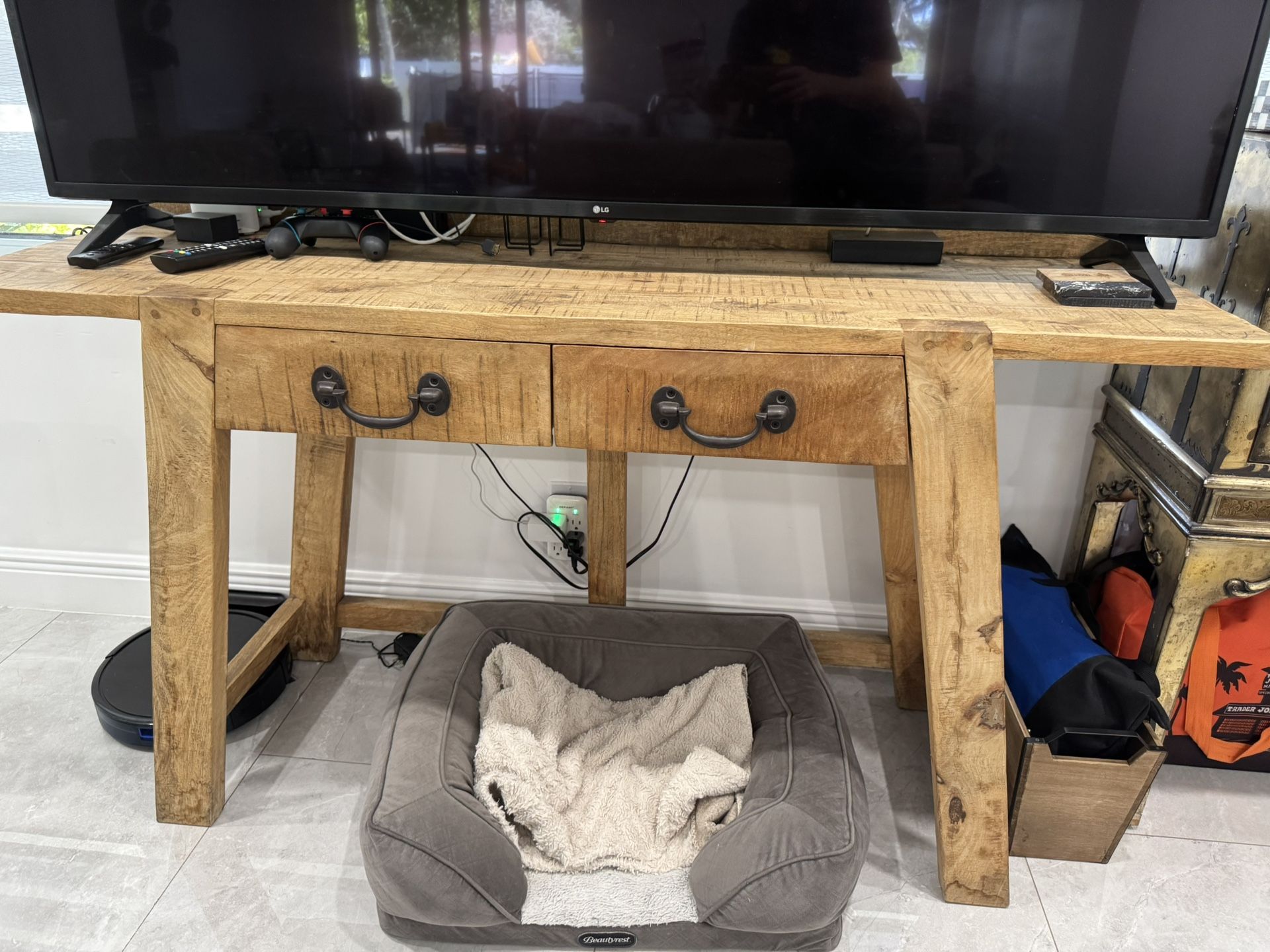 100% Wood Table-tv Stand