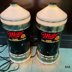 Miller High Life Beer Bouncing Ball Rotating Sconce Light