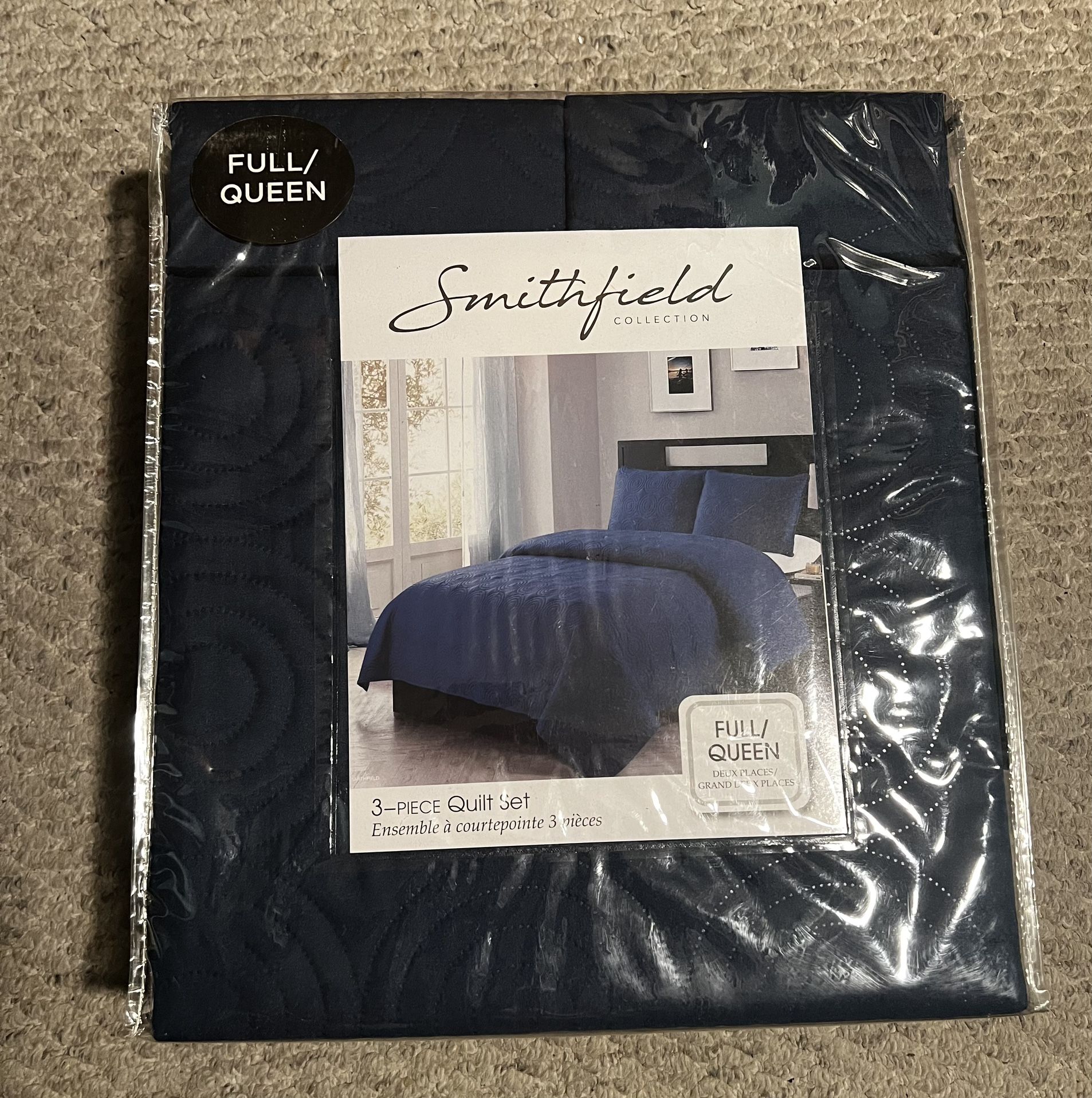 Smithfield 3 Piece Quilt Set (Queen Size)