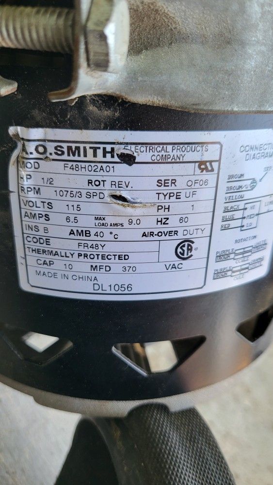 A.o Smith Blowe Motor