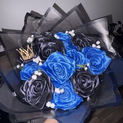 Blue and Black Roses