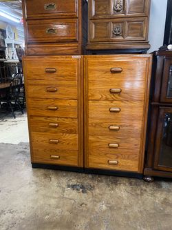 Tall oak dressers