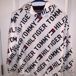 Boys Tommy Hilfiger Logo Hoodie Size M/12-14 Runs small more like 10-12 Fit