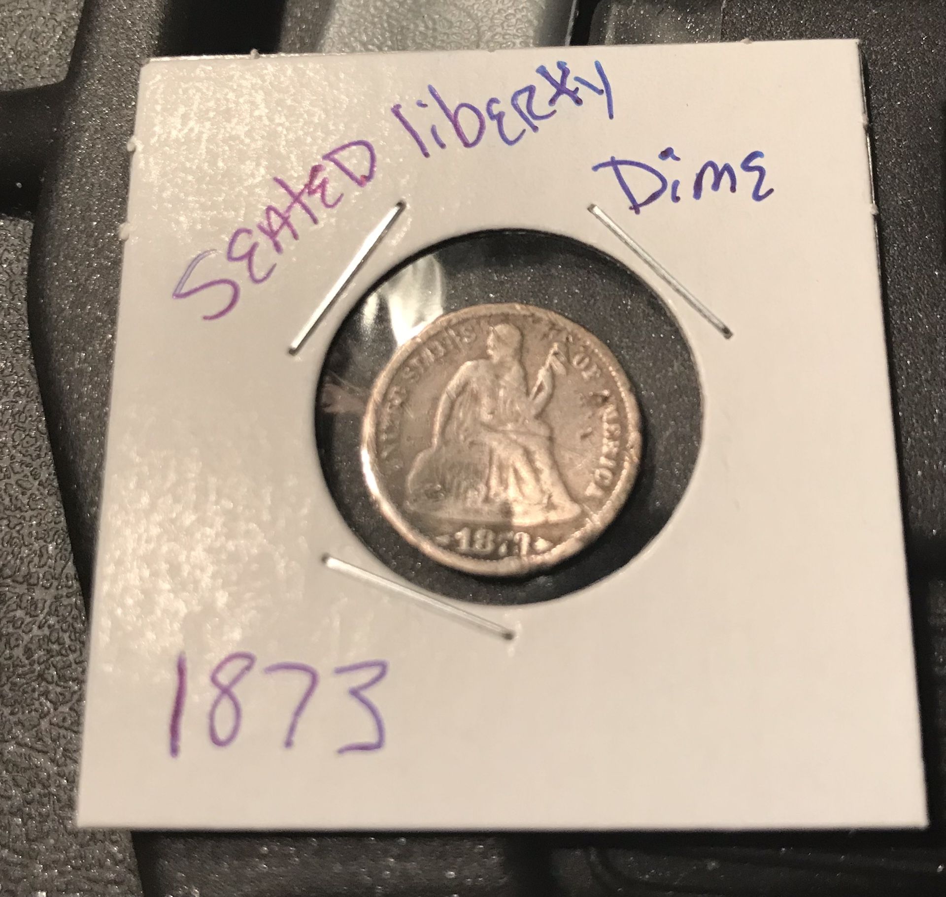 1873 Seated Liberty Silver Dime