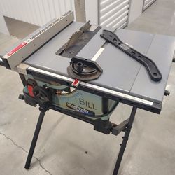 10-in Delta table saw with stand