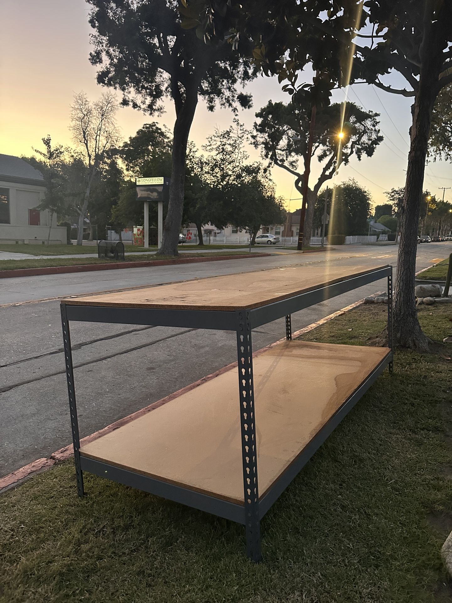 Work Bench With Shelf