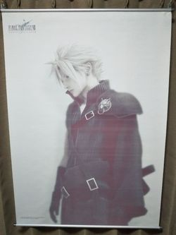 Final Fantasy vii official advent children Cloud Strife wall scroll
