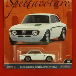 Hot wheels premium car culture spettaculare alfa romeo giulia sprint gta  hkc50