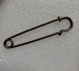 Vintage Large Brass Safety Pin Blanket Kilt Pin