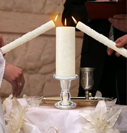 New Unity Candles with Holder for Wedding