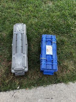 2 heavy duty industrial storage cases/box $25 each