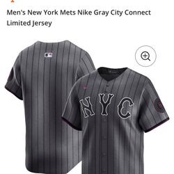 Limited Mets  Gray City Connect Jersey / No Name 