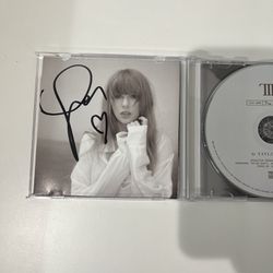 Taylor Swift The Tortured Poets Department CD & Hand Signed Photo WITH HEART