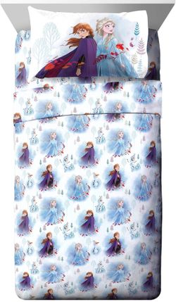 Disney Forest 4Piece FullSheet Set, Frozen 2 Spirit