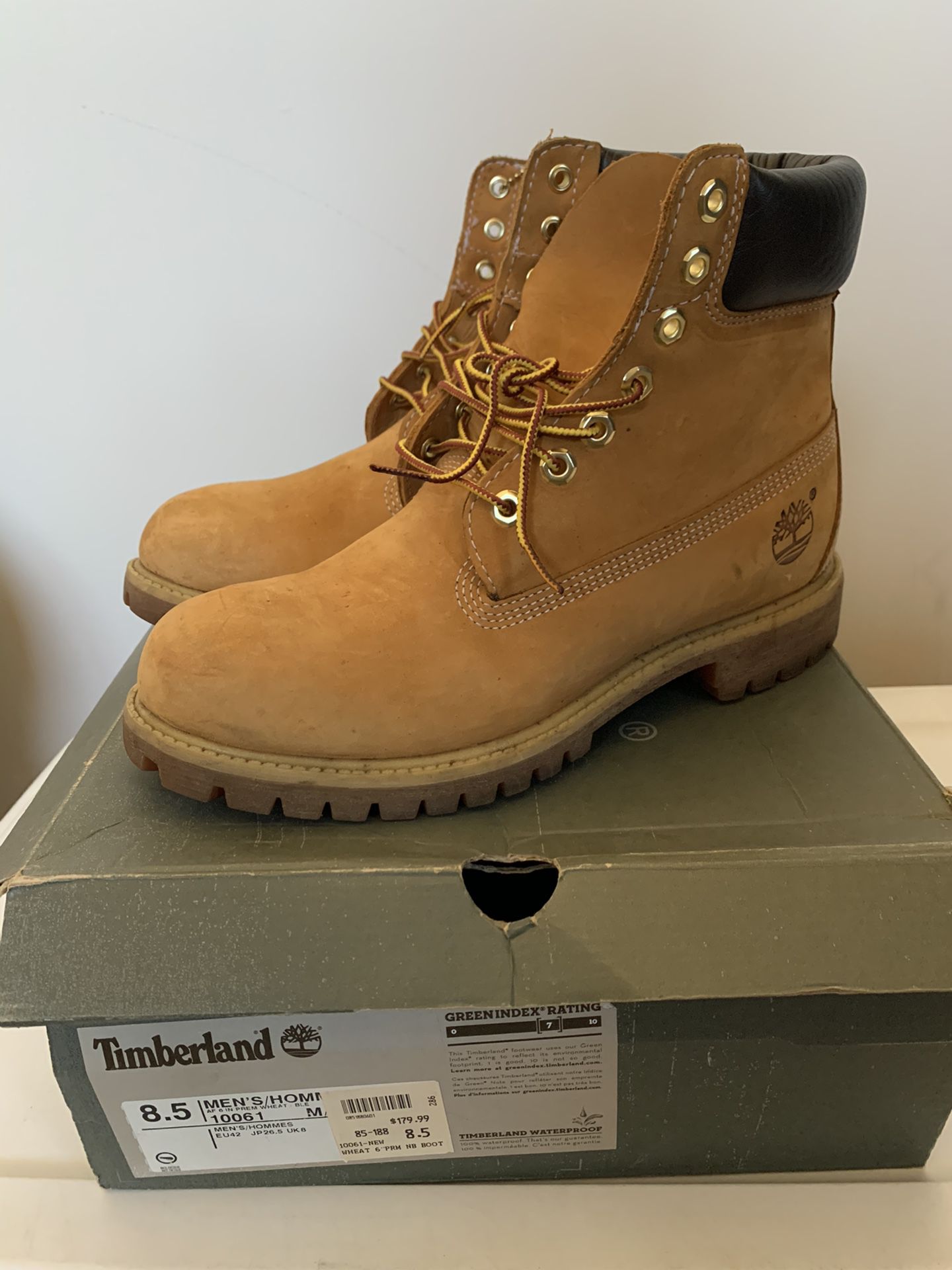 Timberland 6 IN PREMIER WHEAT Size 8.5