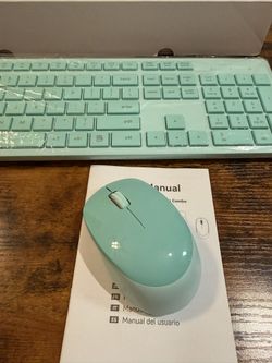 LeadsaiL K786 Wireless Keyboard and Mouse Combo – Full Size, 2.4GHz Lag-Free