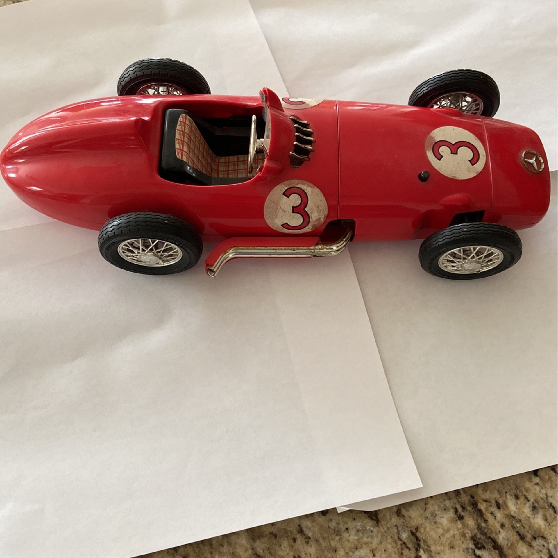 Tether Car Cox, Thimble Drome, Mercedes Benz, W-196 Racer, Vintage tether Car