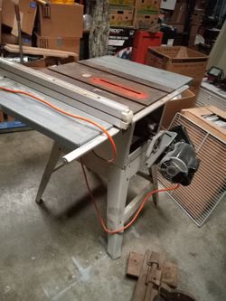 Large rigid shop table saw