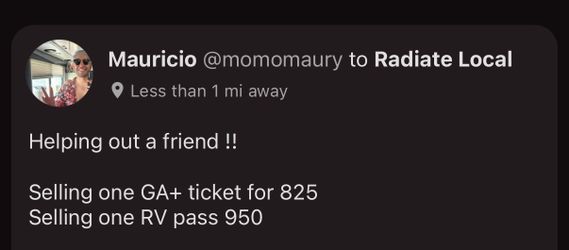 EDC GA + ticket for sale and RV pass