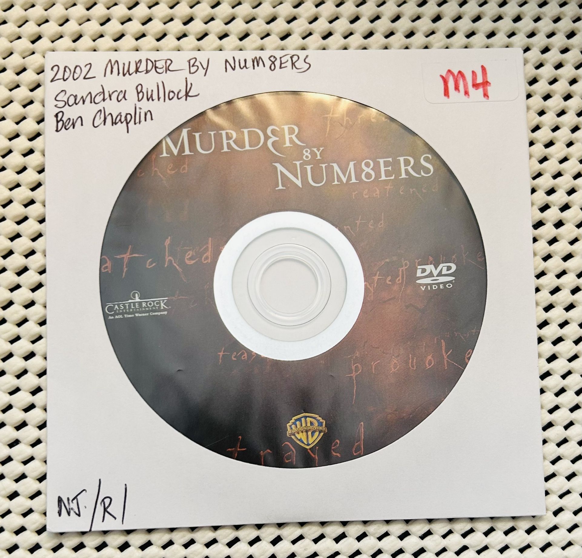 Murder By Num8ers DVD 2002 Drama Pre owned VG