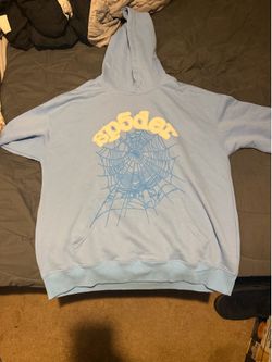 Baby blue Spider hoodie size large