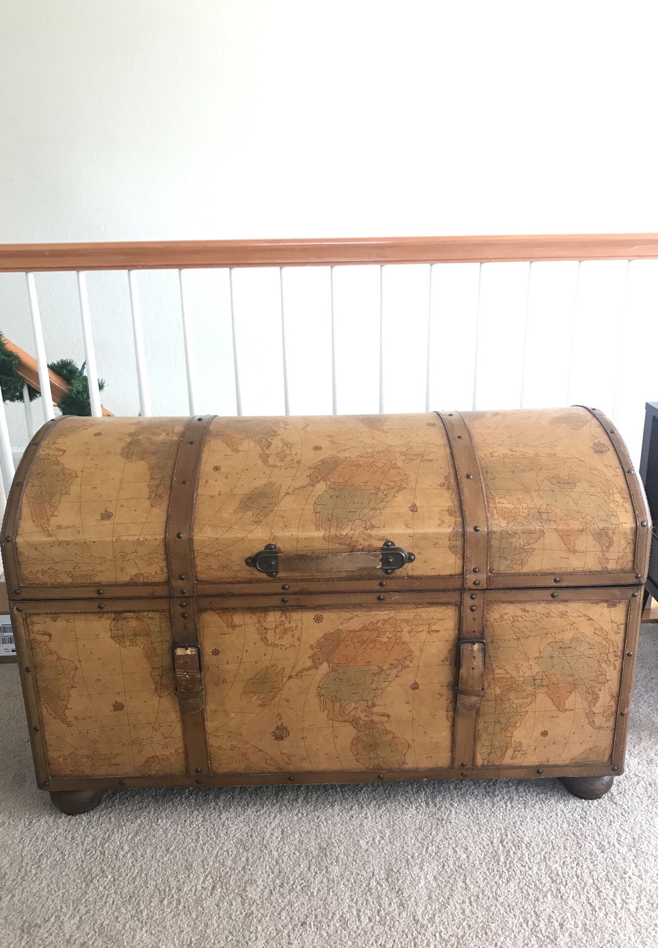 Massive world map treasure chest
