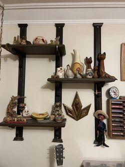 Mid Century Floating Shelves