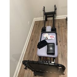 Stamina AeroPilates Reformer Purple W/ Stand & DVDs Bundle 
