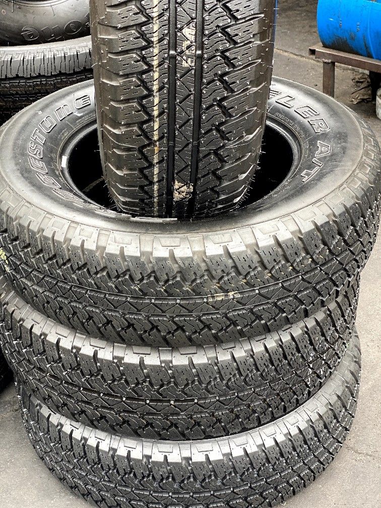 SET 255/70/18 BRIDGESTONE MOUNTED AND BALANCED 