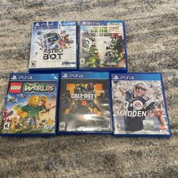 PS4 Games $10 Each