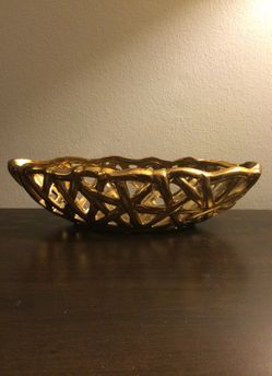 Decorative Golden Bowl