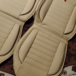 New Tan Beige Car Seat Covers     Front Only