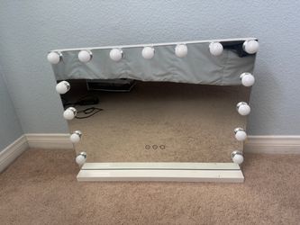 Led mirror along with blue tooth sound