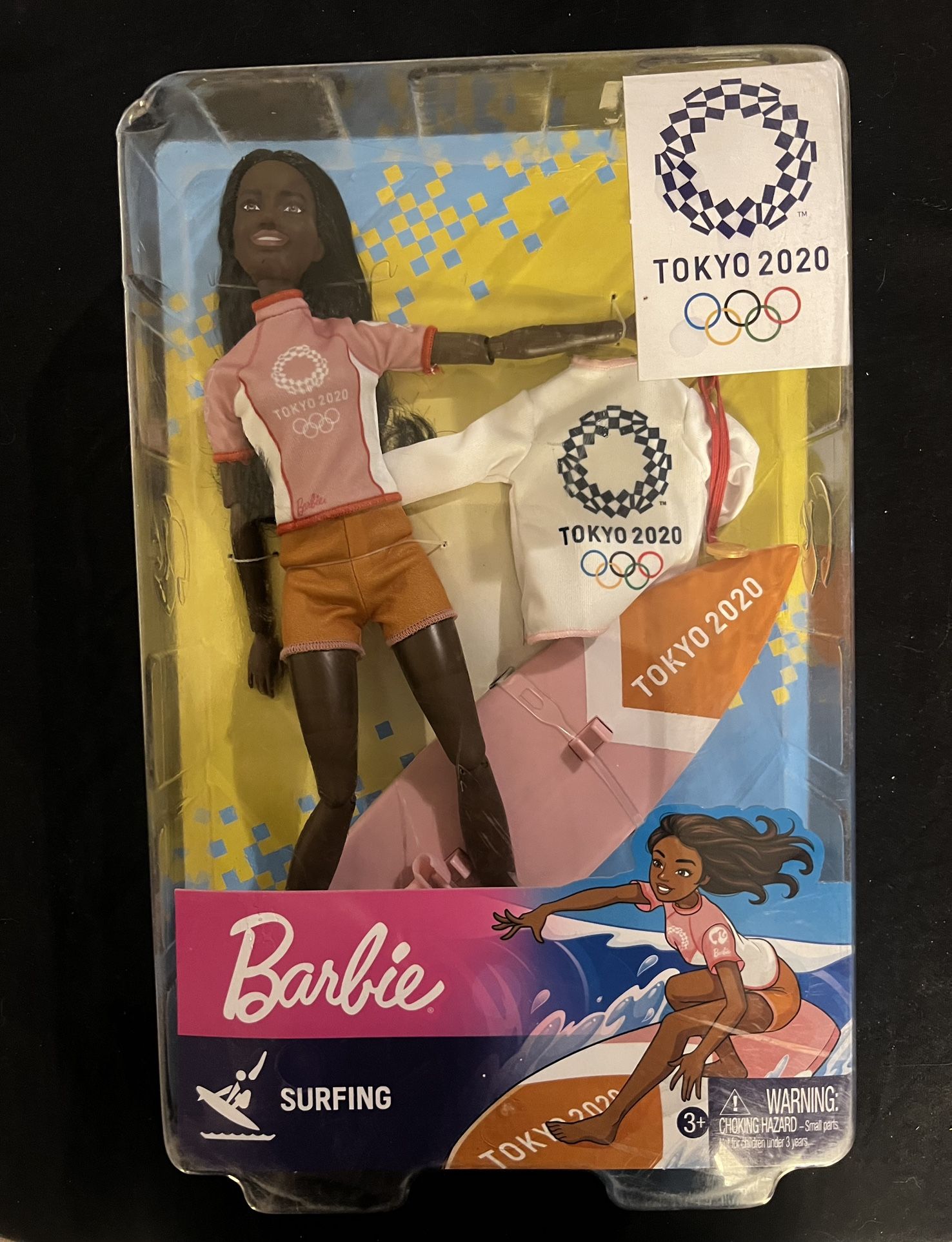 Barbie Surfing Olympian (Tokyo 2020) MOC Mattel 2019 NIB