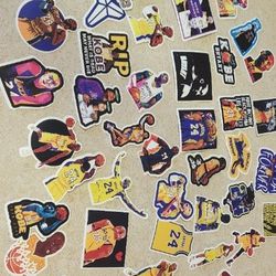 50 Lakers Kobe Bryant Stickers.  SHIPPING AVAILABLE 