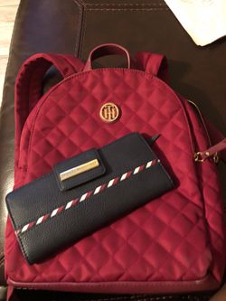 Tommy Hilfiger Backpack and Wallet