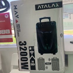 3200 Watts, Lights, Wireless Microphone Bluetooth Speaker 