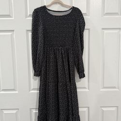 Good Condition | XS Floral Maxi Long Sleeve Dress 