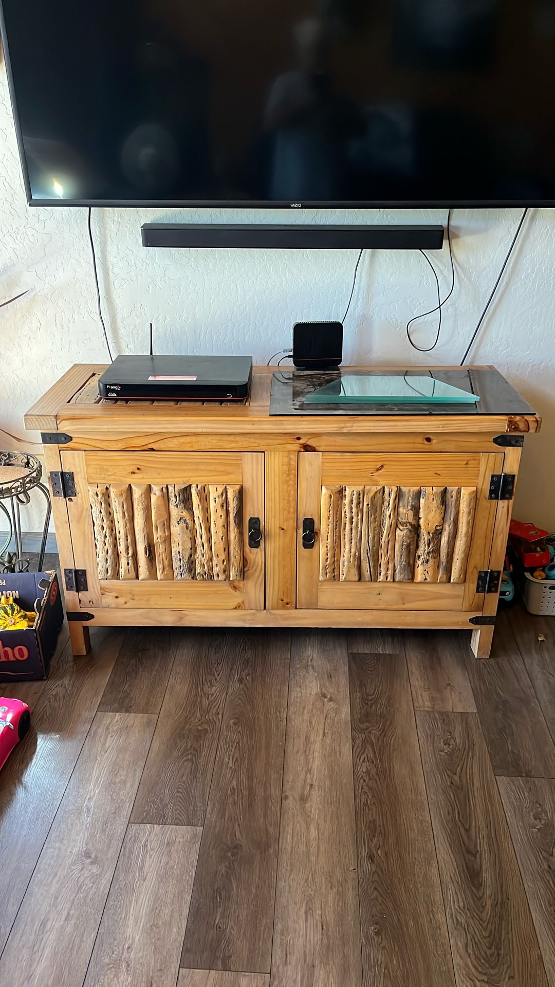 Cactus wood cabinet from Chile