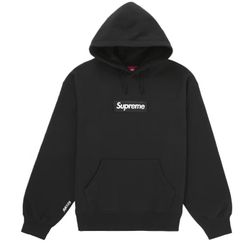 Supreme Box Logo Hoodie Size Large Black
