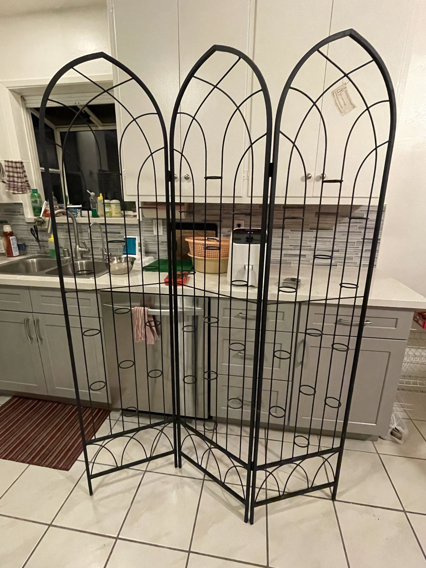 Folding Metal Wall Candle Holder