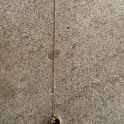 14k Gold Necklace With Heart Locket Charm 